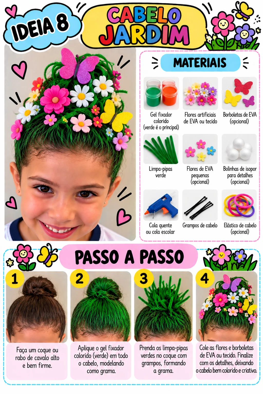 Cabelo Maluco: 9 Ideias Criativas com Fotos e Passo a Passo — amostra 3: Guia com 9 ideias de Cabelo Maluco, incluindo…