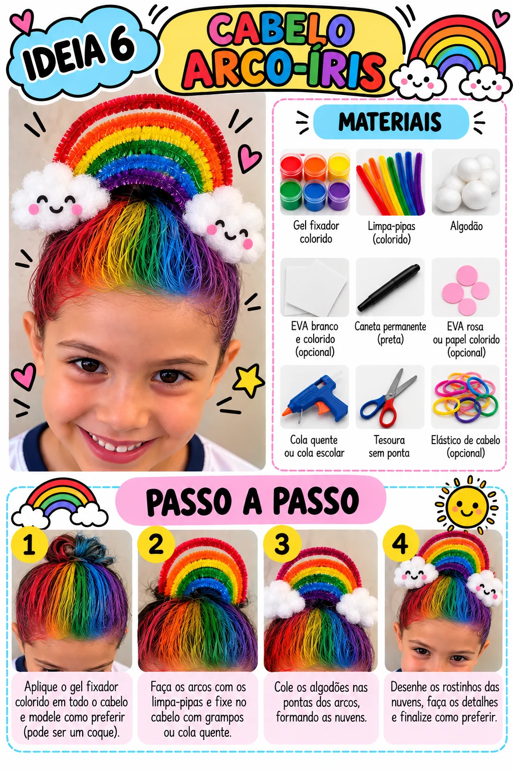 Cabelo Maluco: 9 Ideias Criativas com Fotos e Passo a Passo — amostra 5: Guia com 9 ideias de Cabelo Maluco, incluindo…