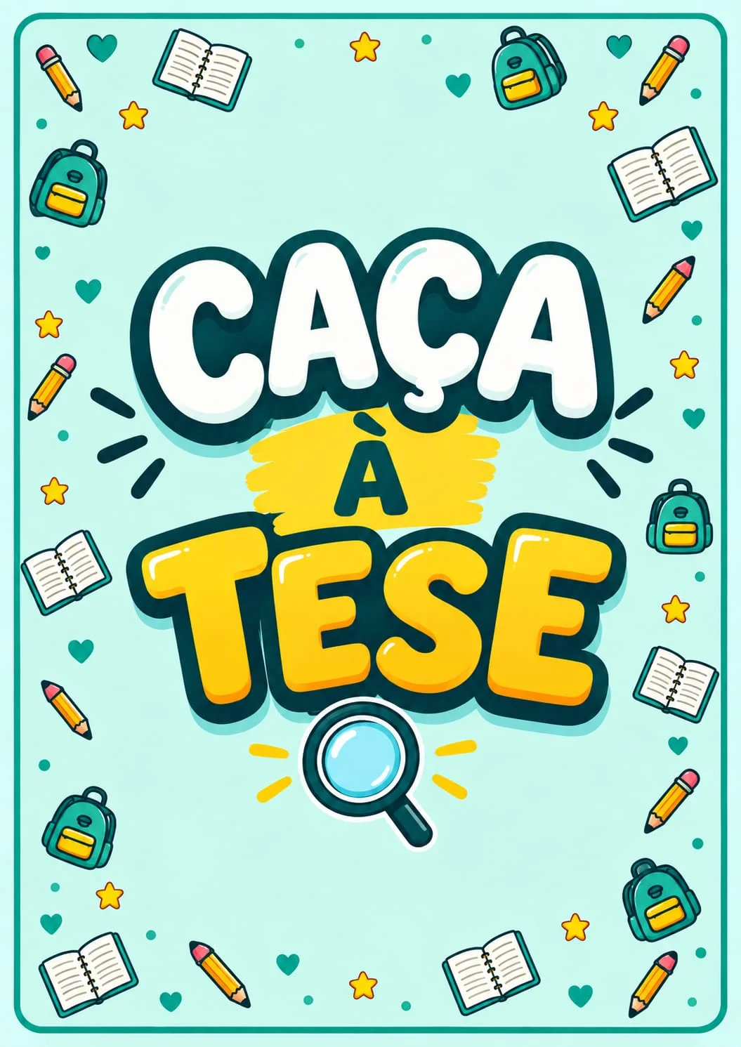 CAÇA À TESE - JOGO DE LEITURA E INTERPRETAÇÃO DE TEXTOS ARGUMENTATIVOS — capa do material