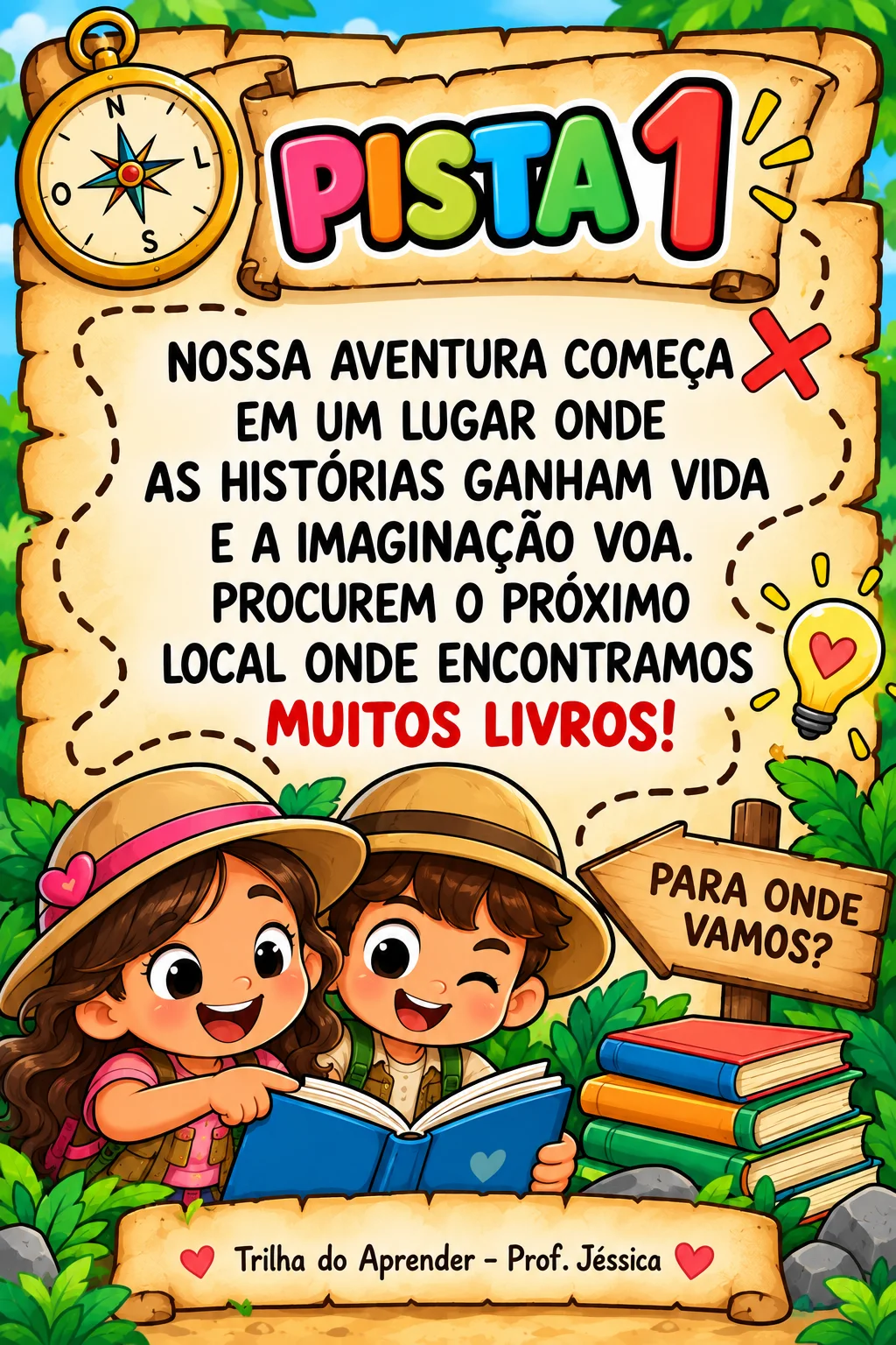 Caça ao Tesouro da Infância – Dia das Crianças — amostra 1: Transforme o Dia das Crianças em uma verdadeira aventura! 🗺️✨