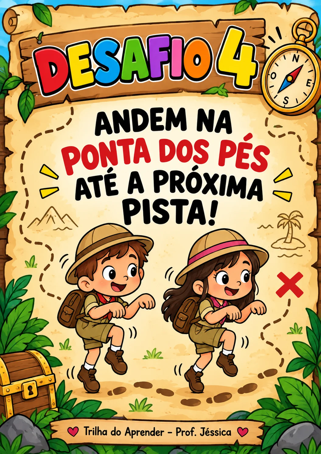 Caça ao Tesouro da Infância – Dia das Crianças — amostra 3: Uma aventura divertida e interativa para o Dia das Crianças