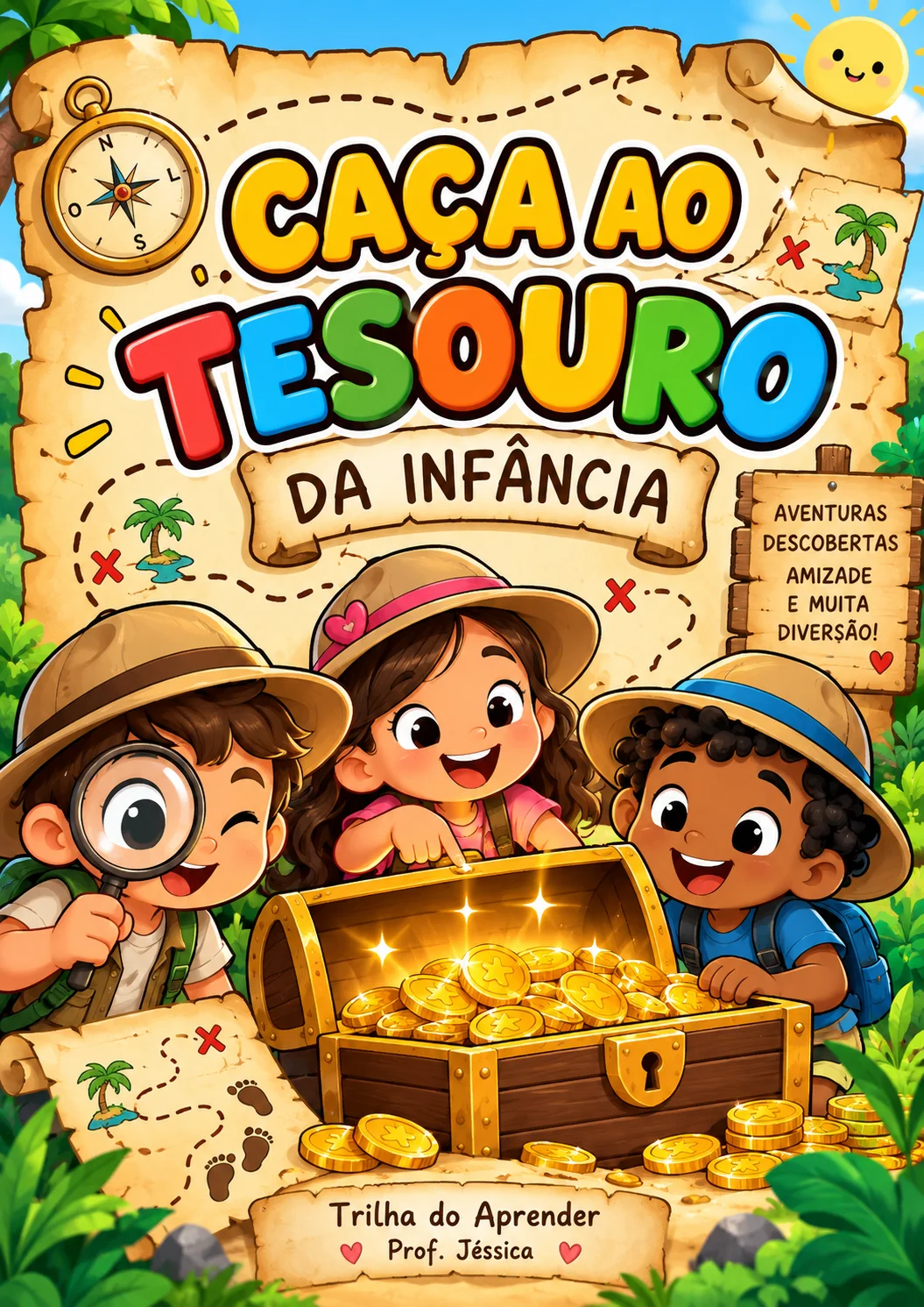 Caça ao Tesouro da Infância – Dia das Crianças — capa do material