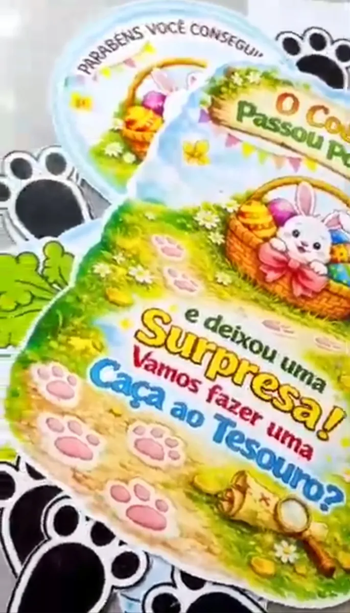 Caça ao Tesouro de Páscoa - Educação Infantil — amostra 5: Transforme a Páscoa em um momento mágico, divertido e…