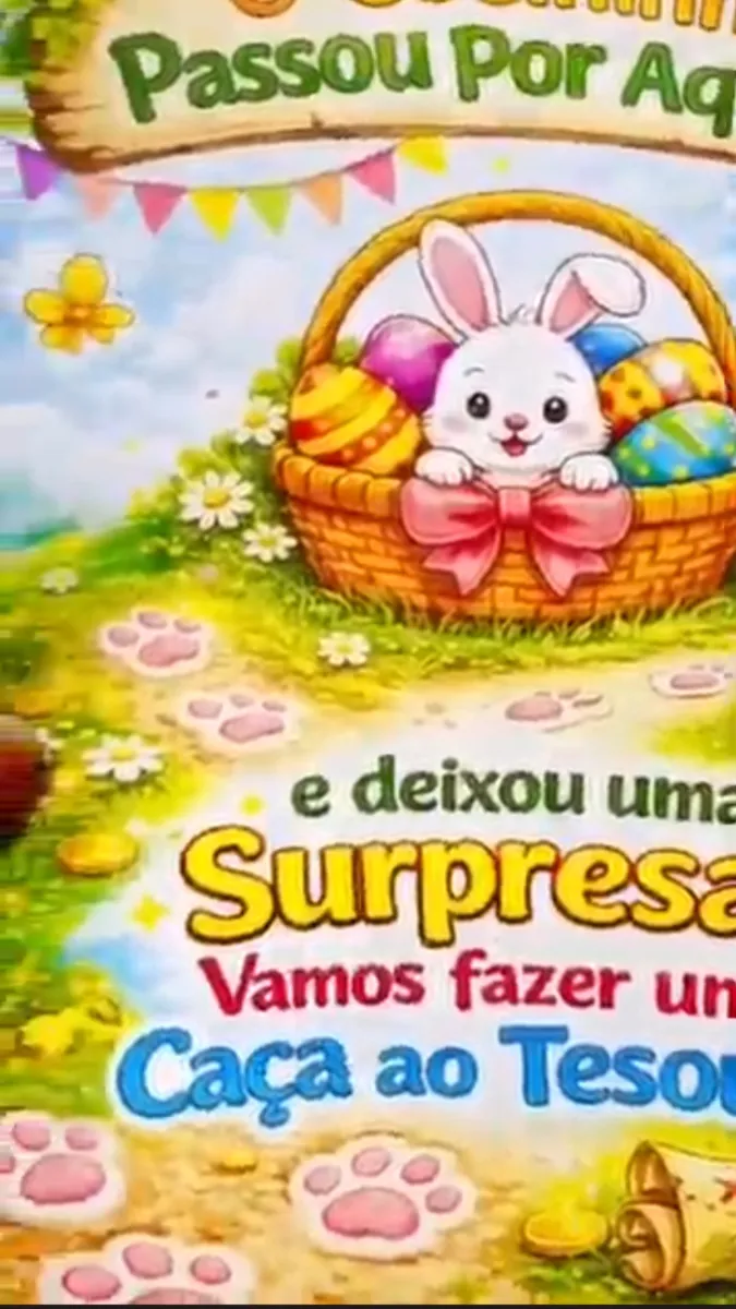 Caça ao Tesouro de Páscoa - Educação Infantil — amostra 7: Transforme a Páscoa em um momento mágico, divertido e…