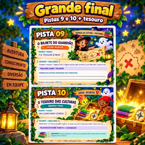 Caça ao Tesouro Halloween e Folclore Brasileiro – Jogo Bilíngue em PDF — amostra 5: Caça ao Tesouro de Halloween e Folclore… Caça ao Tesouro Halloween e Folclore Brasileiro – Jogo Bilíngue em PDF — amostra 5: Caça ao Tesouro de Halloween e Folclore…