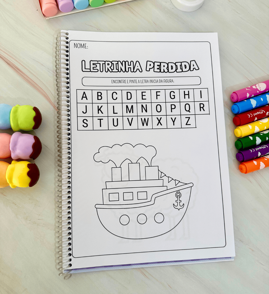 Caça-letras para alfabetização: Letrinha Perdida em PDF — amostra 1: Caça-letras para alfabetização com foco na Educação…