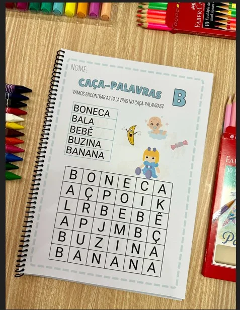 CAÇA-PALAVRAS — 26 ATIVIDADES PARA ALFABETIZAÇÃO! — amostra 2: 🔎 CAÇA-PALAVRAS — 26 ATIVIDADES PARA ALFABETIZAÇÃO