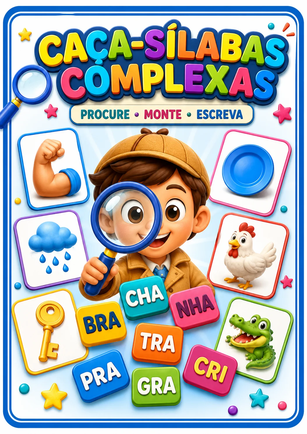Caça-Sílabas Complexas — capa do material