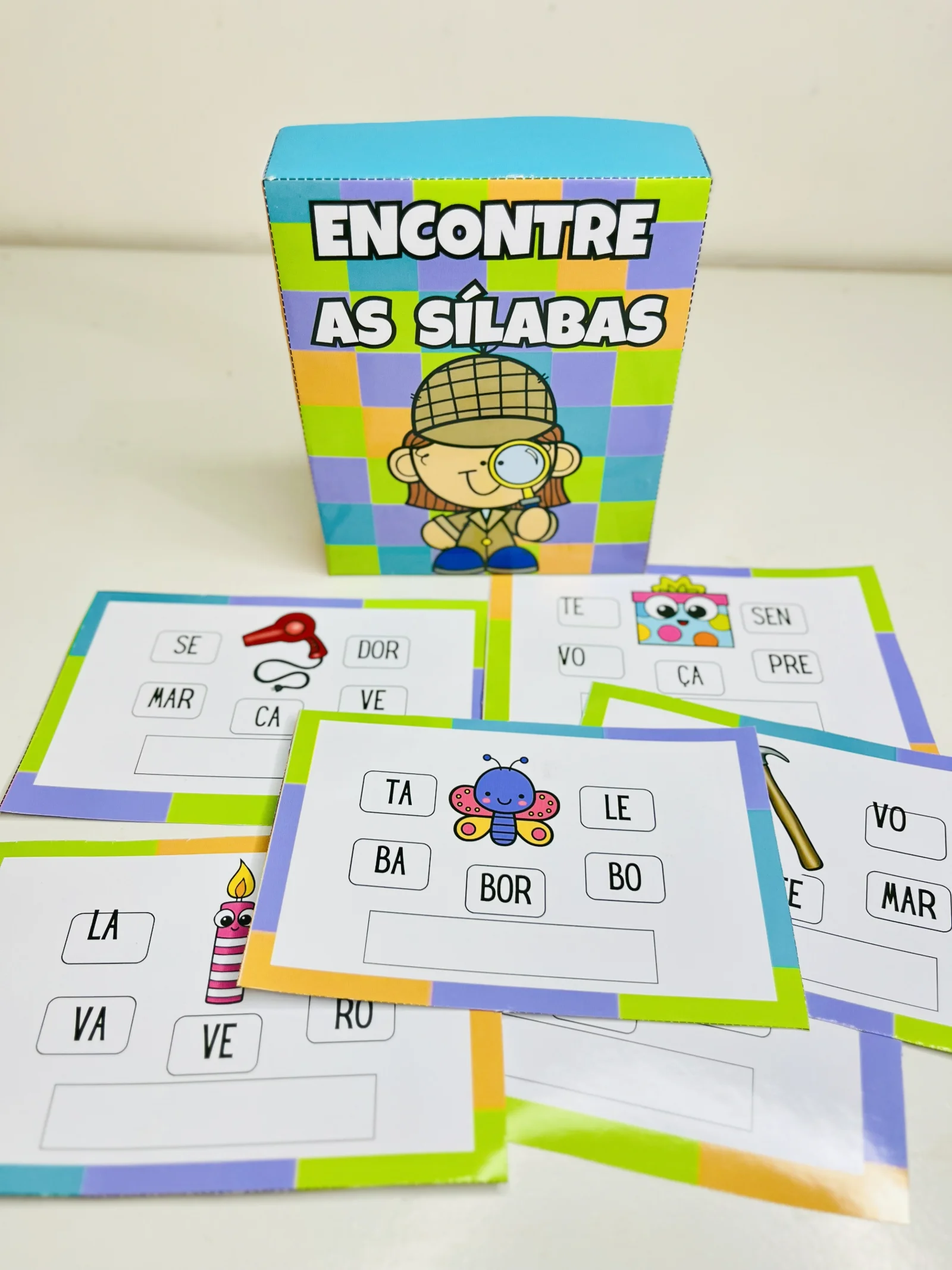 Caça-Sílabas – Formando Palavras ⭐ — amostra 1: Atividade de alfabetização para identificar sílabas e formar palavras,…