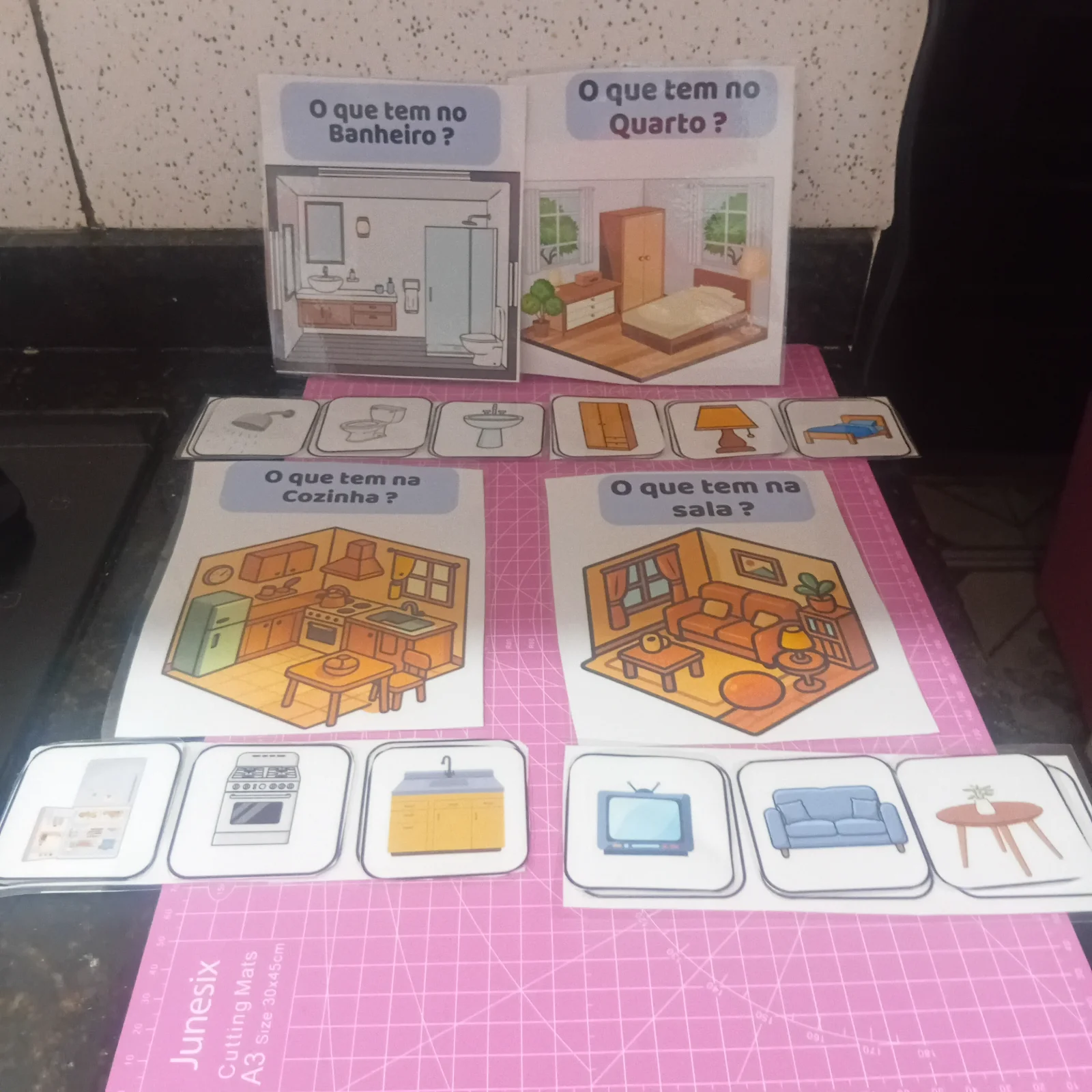 Cada coisa no seu lugar | jogo de associa — amostra 1: Jogo de associação que ajuda a criança a identificar os objetos… Cada coisa no seu lugar | jogo de associa — amostra 1: Jogo de associação que ajuda a criança a identificar os objetos…