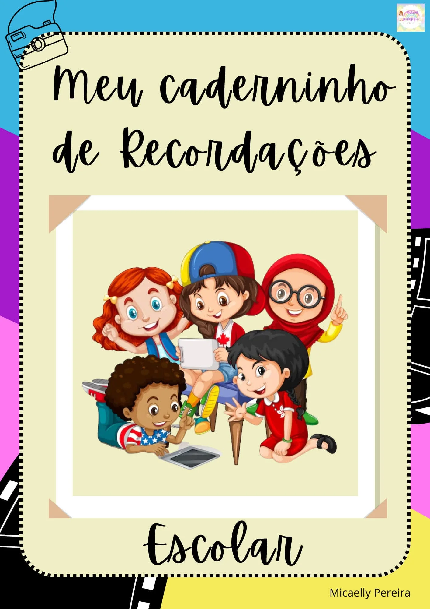 📚✨ CADERNINHO DAS RECORDAÇÕES – MEMÓRIAS QUE FICAM PARA SEMPRE! 📸💛 — amostra 1: O Caderninho das Recordações foi pensado…