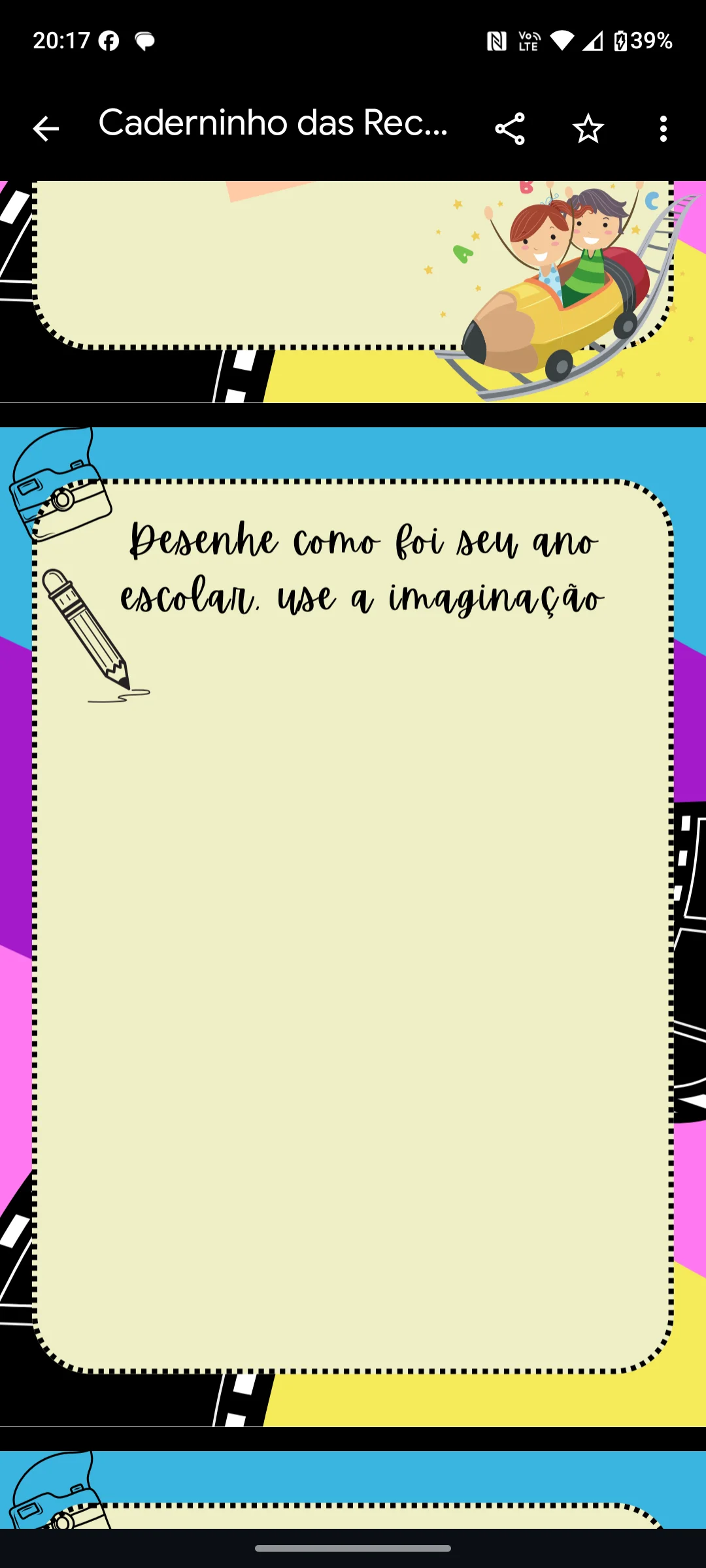 📚✨ CADERNINHO DAS RECORDAÇÕES – MEMÓRIAS QUE FICAM PARA SEMPRE! 📸💛 — amostra 5: O Caderninho das Recordações foi pensado…