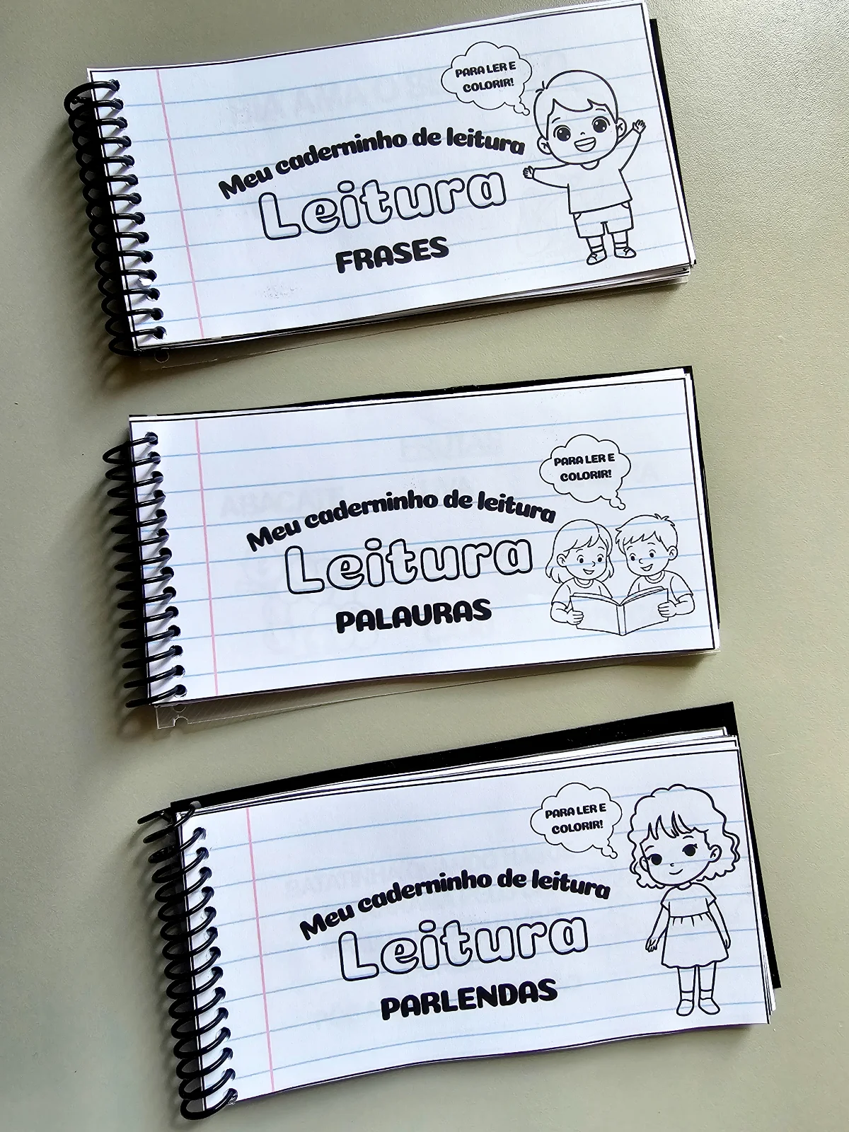 Caderninho de Leitura de Parlendas - Para Ler e Colorir — Alfabetização para Educação Infantil: Aprender nunca foi tão…