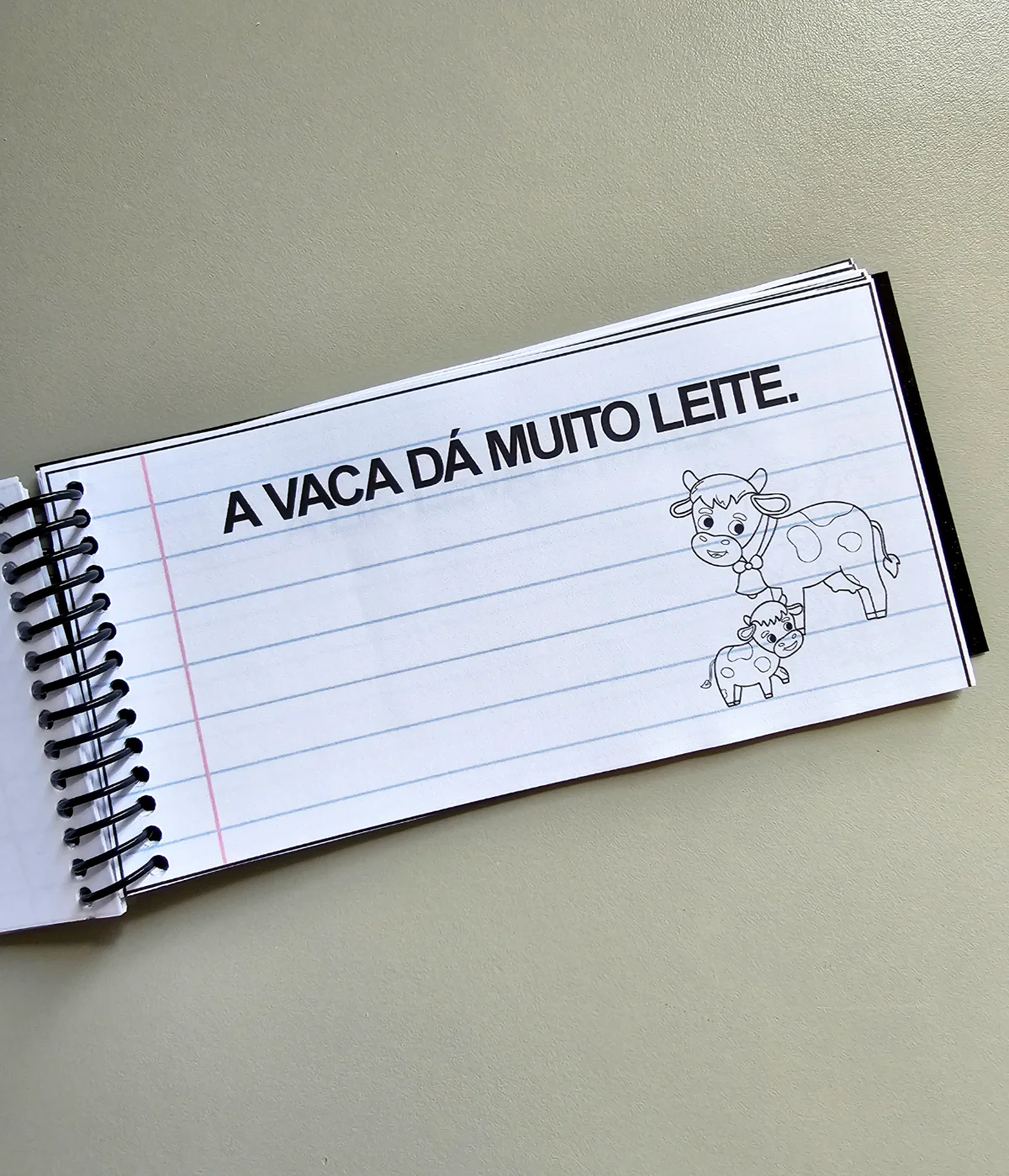 Caderninho de Leitura – Frases para Ler e Colorir — amostra 5: Aprender a ler pode ser divertido