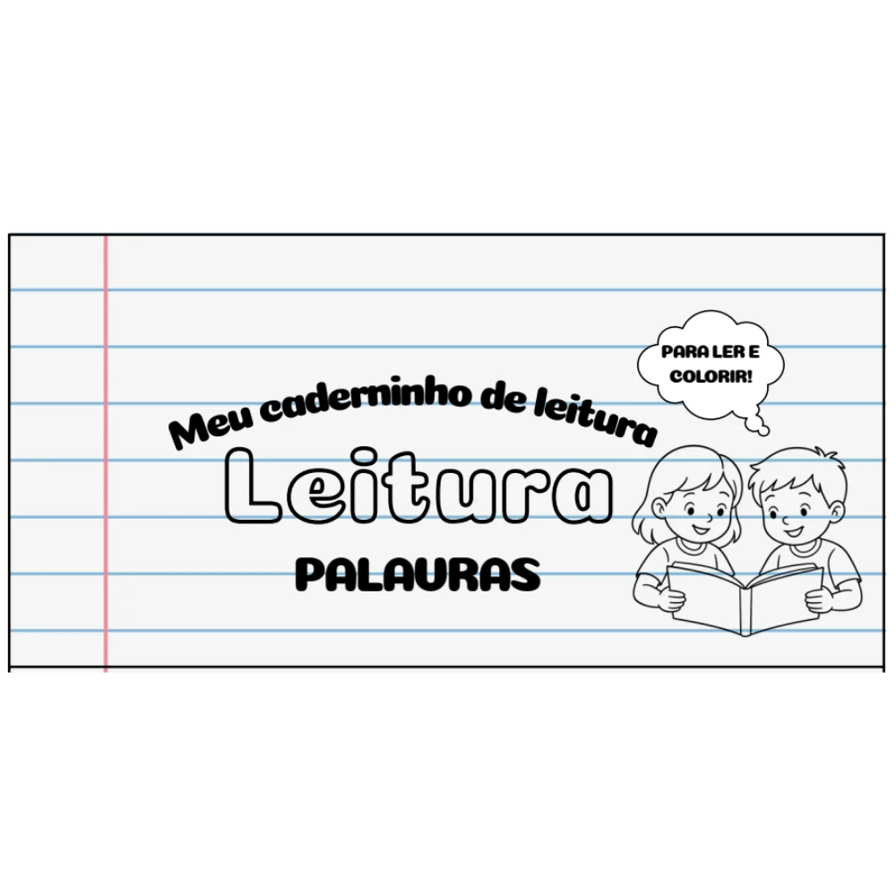 Caderninho de Leitura – PALAVRAS para Ler e Colorir — amostra 6: Alfabetização de forma leve e divertida