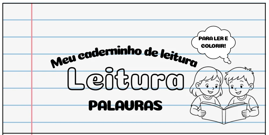 Caderninho de Leitura – PALAVRAS para Ler e Colorir — amostra 7: Alfabetização de forma leve e divertida
