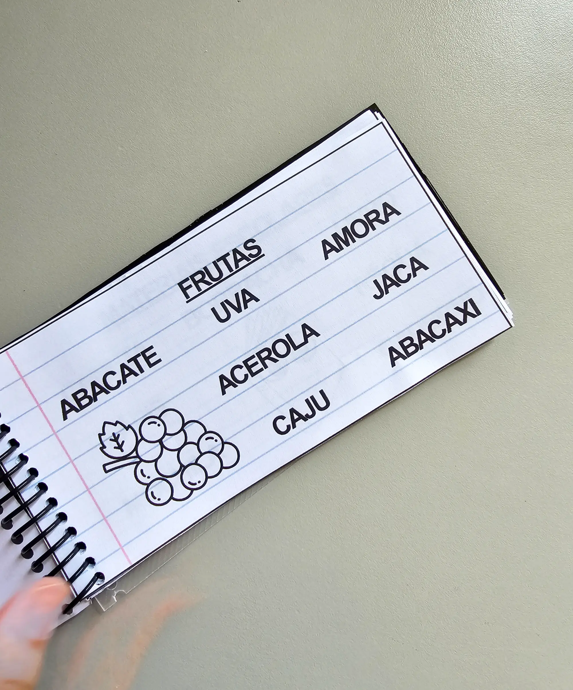 CADERNINHO DE LEITURA - PALAVRAS PARA LER E COLORIR — amostra 1: O que está incluso CADERNINHO DE LEITURA - PALAVRAS PARA LER E COLORIR — amostra 1: O que está incluso