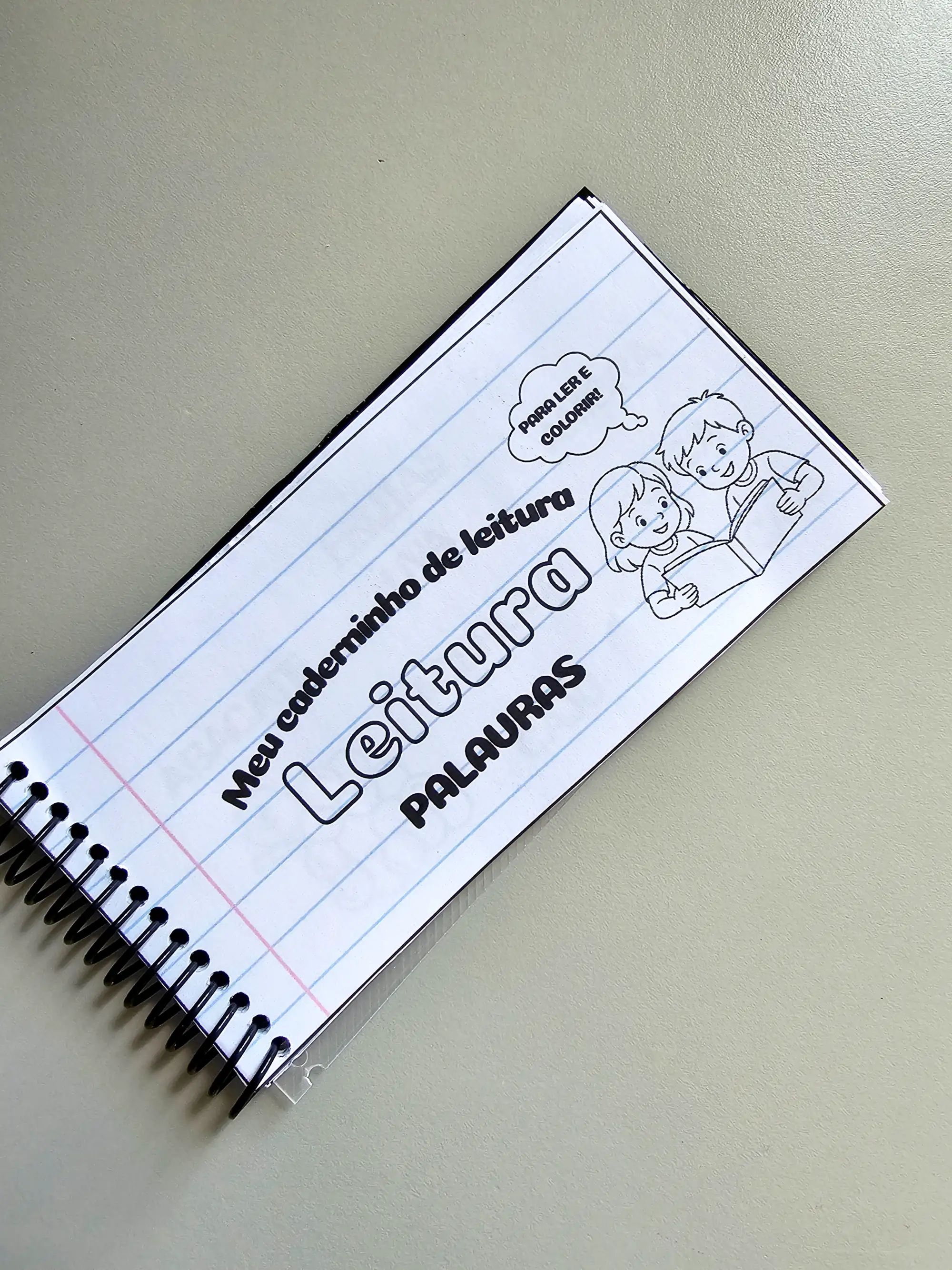 CADERNINHO DE LEITURA - PALAVRAS PARA LER E COLORIR — capa do material