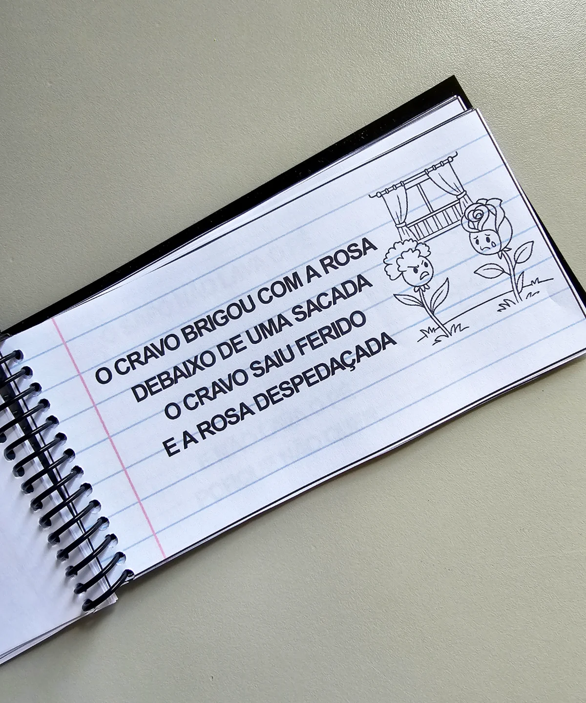 Caderninho de Leitura – Parlendas para Ler e Colorir — amostra 5: Aprender a ler brincando