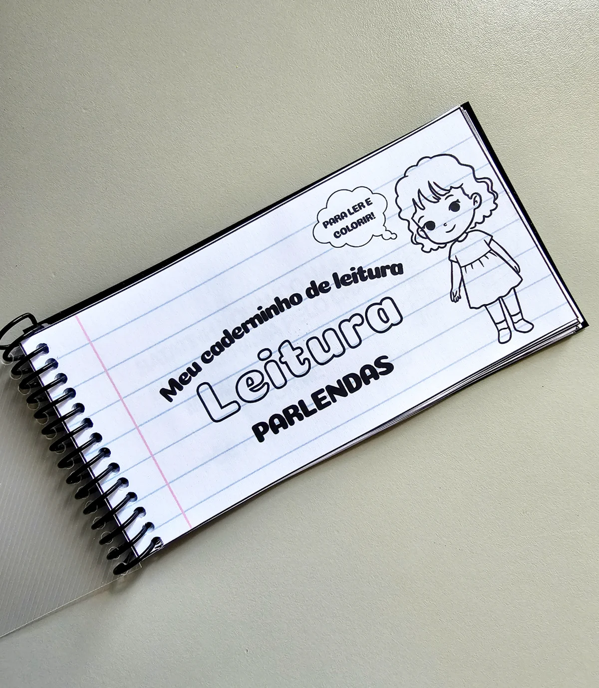 Caderninho de Leitura – Parlendas para Ler e Colorir — capa do material