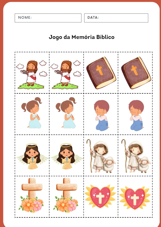 CADERNO ATIVIDADES BIBLICAS - EDUCAÇÃO INFANTIL E FUNDAMENTAL — amostra 4: CADERNO ATIVIDADES BIBLICAS Atividades em pdf…