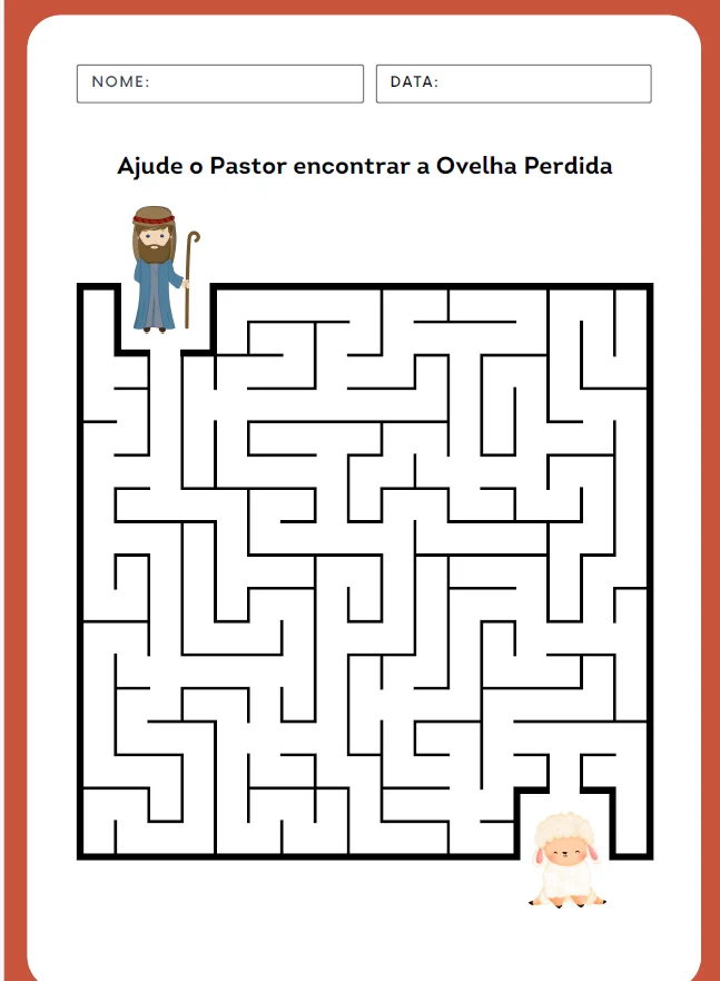 CADERNO ATIVIDADES BIBLICAS - EDUCAÇÃO INFANTIL E FUNDAMENTAL — amostra 6: CADERNO ATIVIDADES BIBLICAS Atividades em pdf…