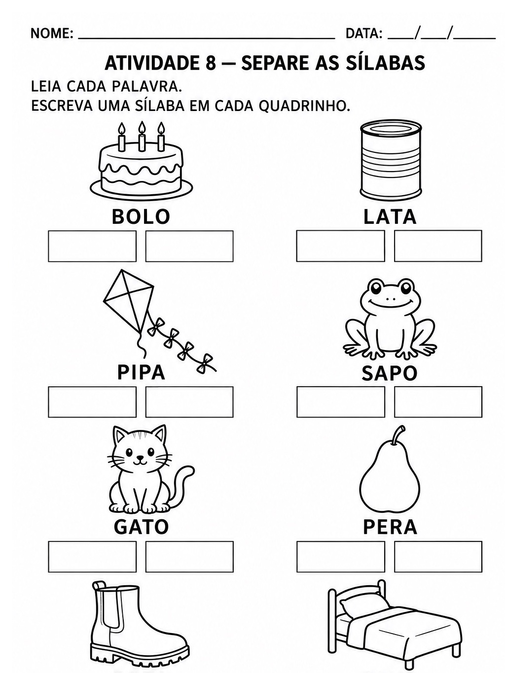 Caderno de Alfabetização 1º Ano: 30 Atividades em PDF — amostra 2: 30 atividades de alfabetização com vogais, letras…
