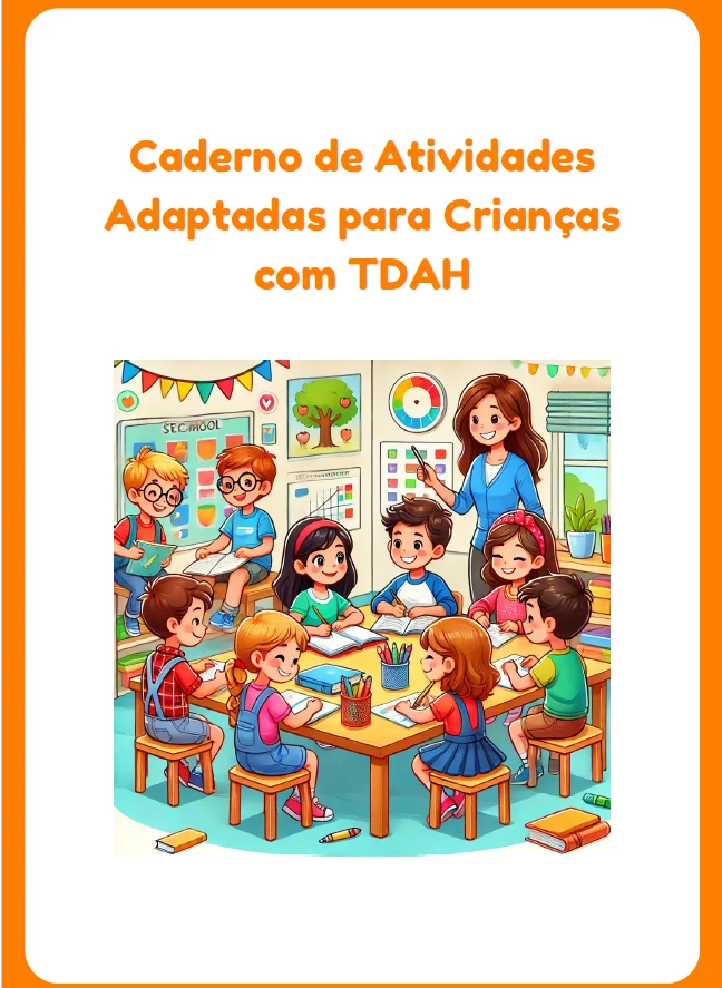 📚 CADERNO DE ATIVIDADES ADAPTADAS PARA CRIANÇAS COM TDAH — capa do material