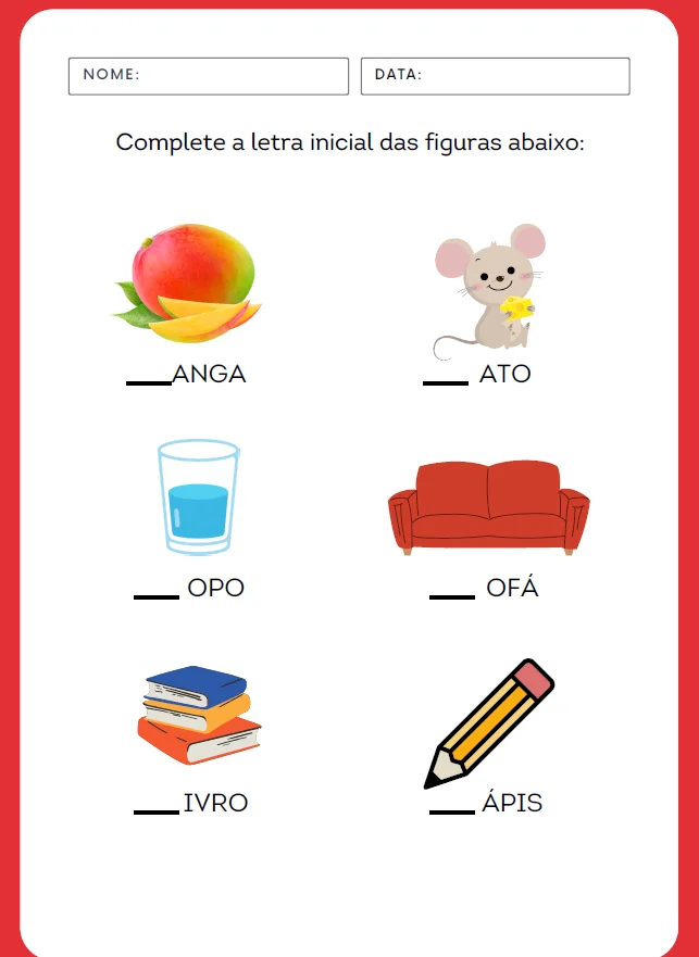 📚 CADERNO DE ATIVIDADES ADAPTADAS PARA CRIANÇAS COM DISLEXIA — amostra 2: Está buscando atividades mais visuais, objetivas…