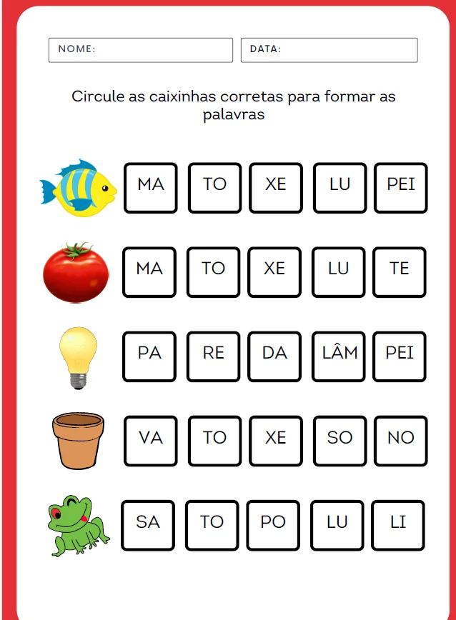 📚 CADERNO DE ATIVIDADES ADAPTADAS PARA CRIANÇAS COM DISLEXIA — amostra 5: Está buscando atividades mais visuais, objetivas…