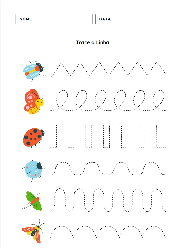✏️🌟 CADERNO DE ATIVIDADES – COORDENAÇÃO MOTORA FINA — amostra 5: Prepare as mãozinhas para a escrita de forma divertida,…
