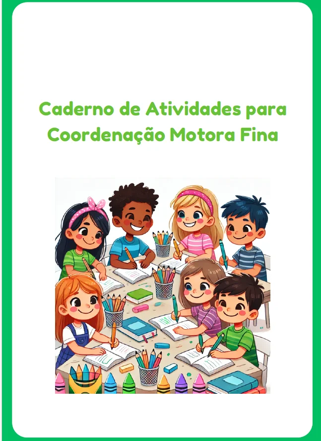 ✏️🌟 CADERNO DE ATIVIDADES – COORDENAÇÃO MOTORA FINA — capa do material