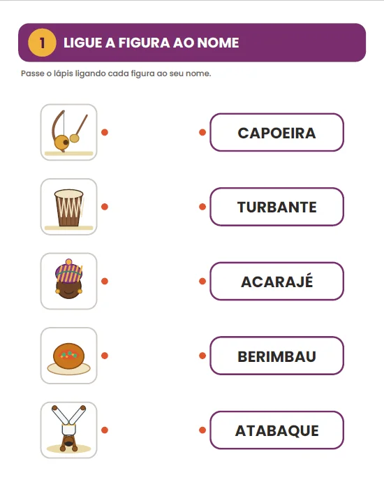 CADERNO DE ATIVIDADES: CULTURA AFRO-BRASILEIRA - ANOS INICIAIS — amostra 2: O Caderno de Atividades – Cultura…