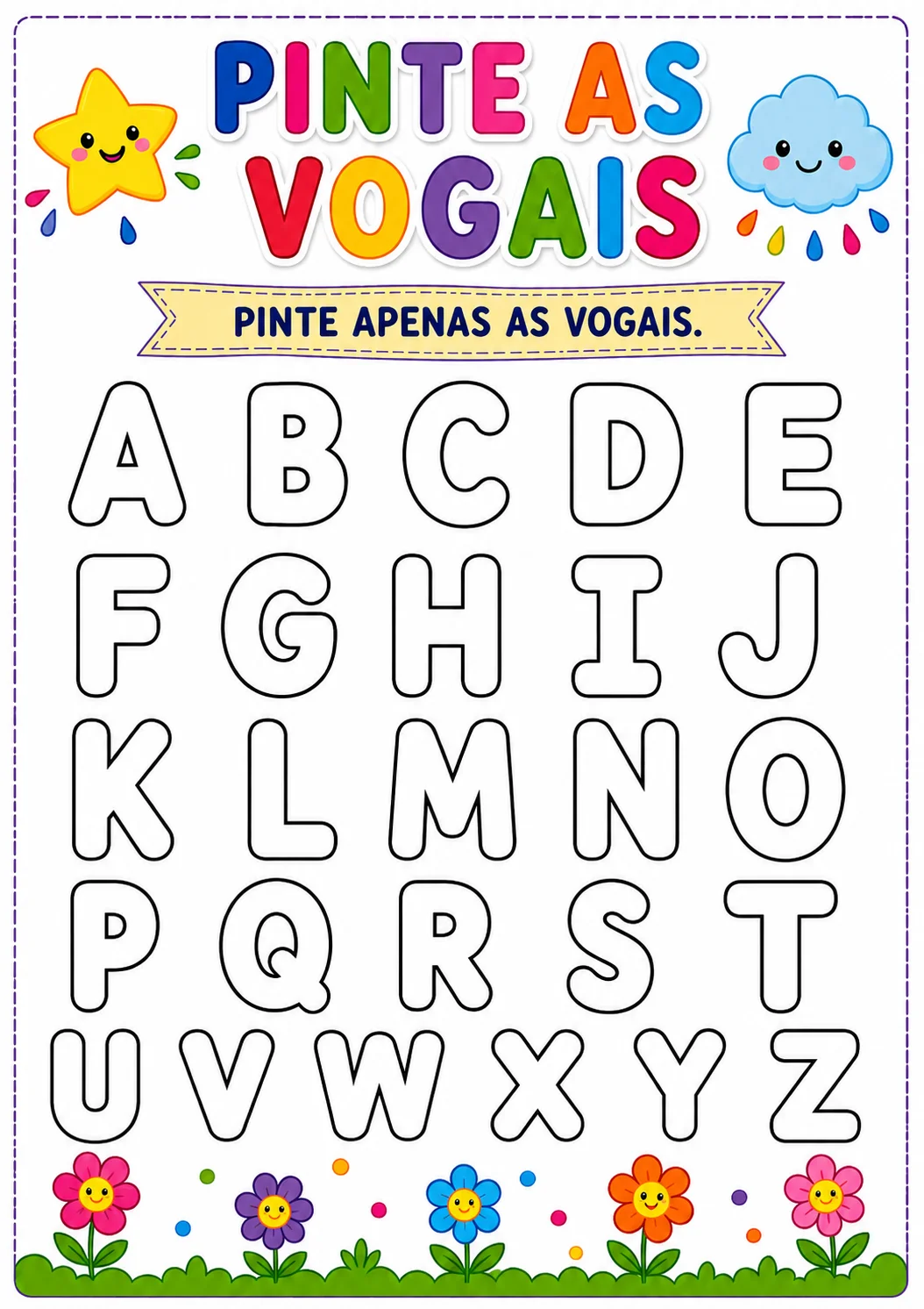 🌈✨ CADERNO DE ATIVIDADES DAS VOGAIS ✨🌈 — amostra 4: 🌈✨ CADERNO DE ATIVIDADES DAS VOGAIS ✨🌈 📚 Um material lúdico,…