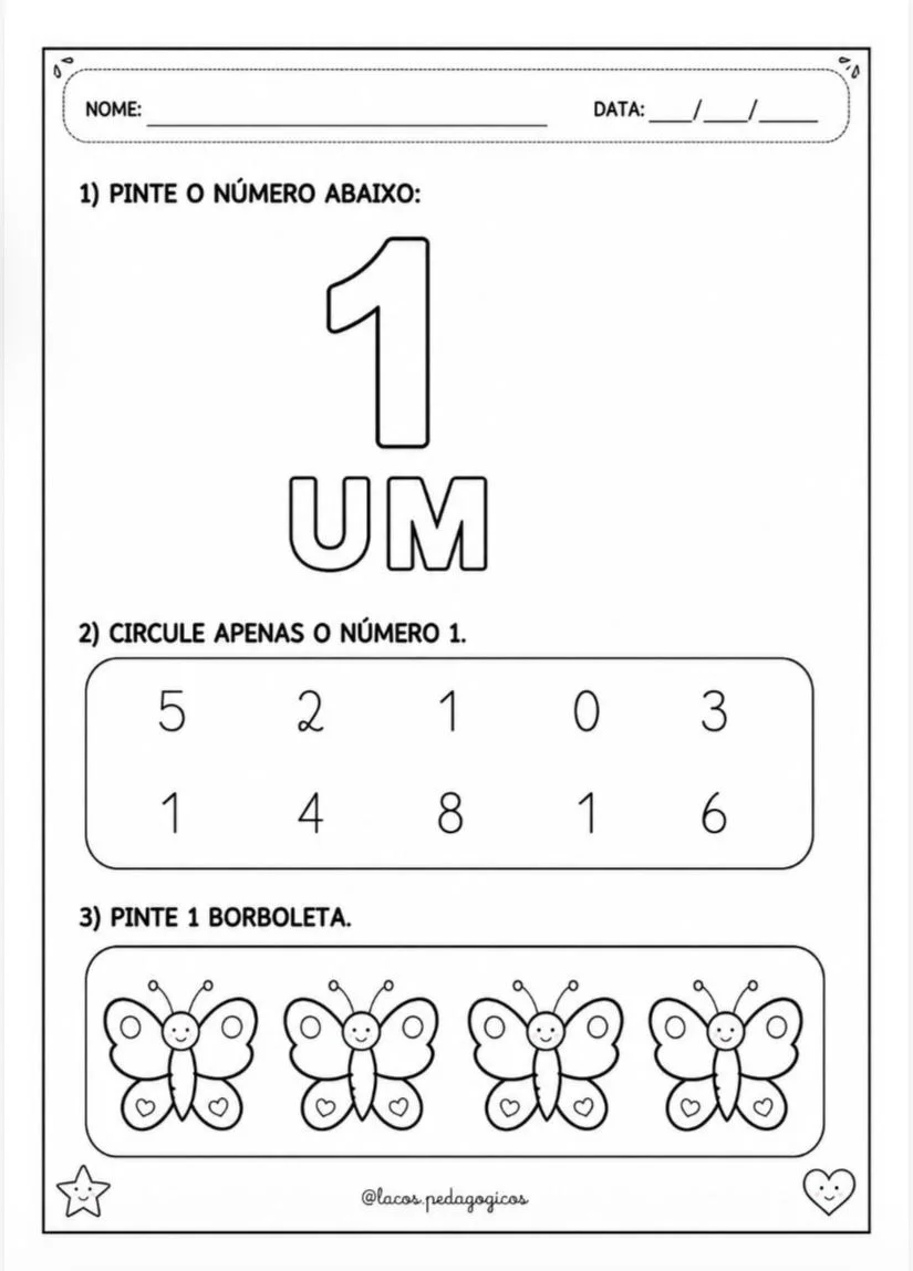 Caderno de Atividades de Matemática — amostra 2: Transforme a aprendizagem dos números em um momento leve, lúdico e…