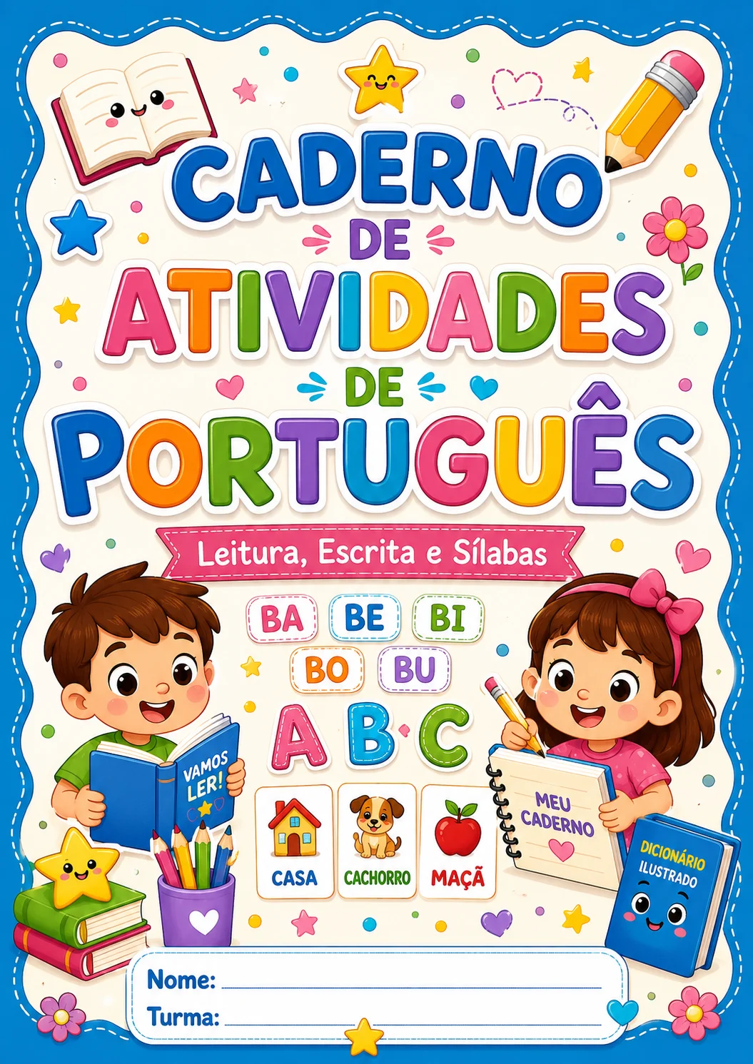 Caderno de Atividades de Português - Alfabetização — amostra 1: Material pedagógico digital em PDF: Caderno de Atividades…