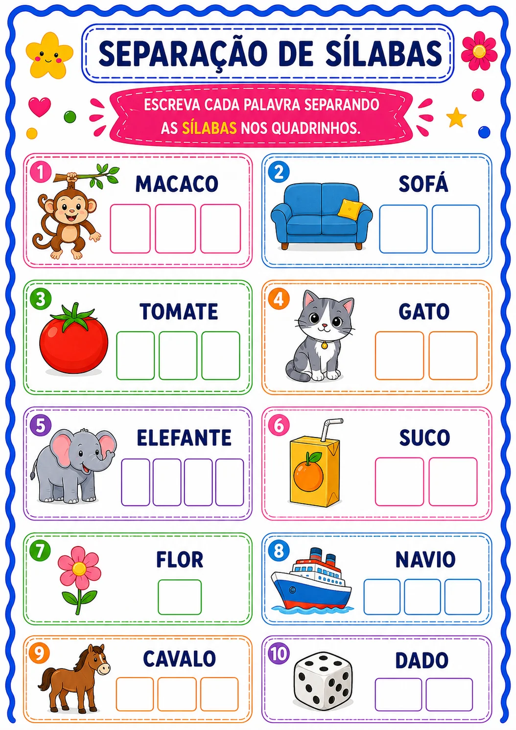 Caderno de Atividades de Português - Alfabetização — amostra 5: Material pedagógico digital em PDF: Caderno de Atividades…