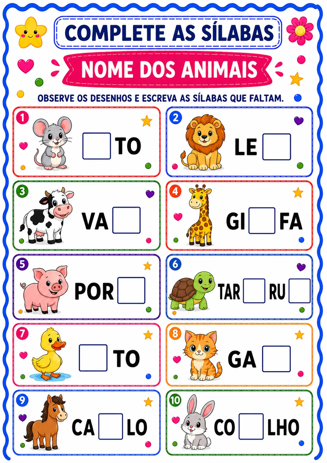 Caderno de Atividades de Português - Alfabetização — amostra 7: Material pedagógico digital em PDF: Caderno de Atividades…