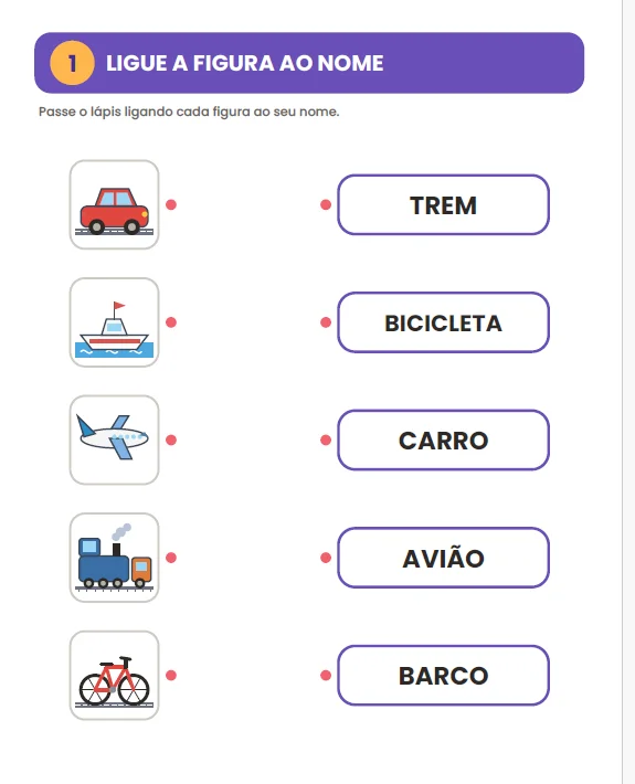 CADERNO DE ATIVIDADES: MEIOS DE TRANSPORTE - ANOS INICIAIS — amostra 3: O Caderno de Atividades – Meios de Transporte é um…