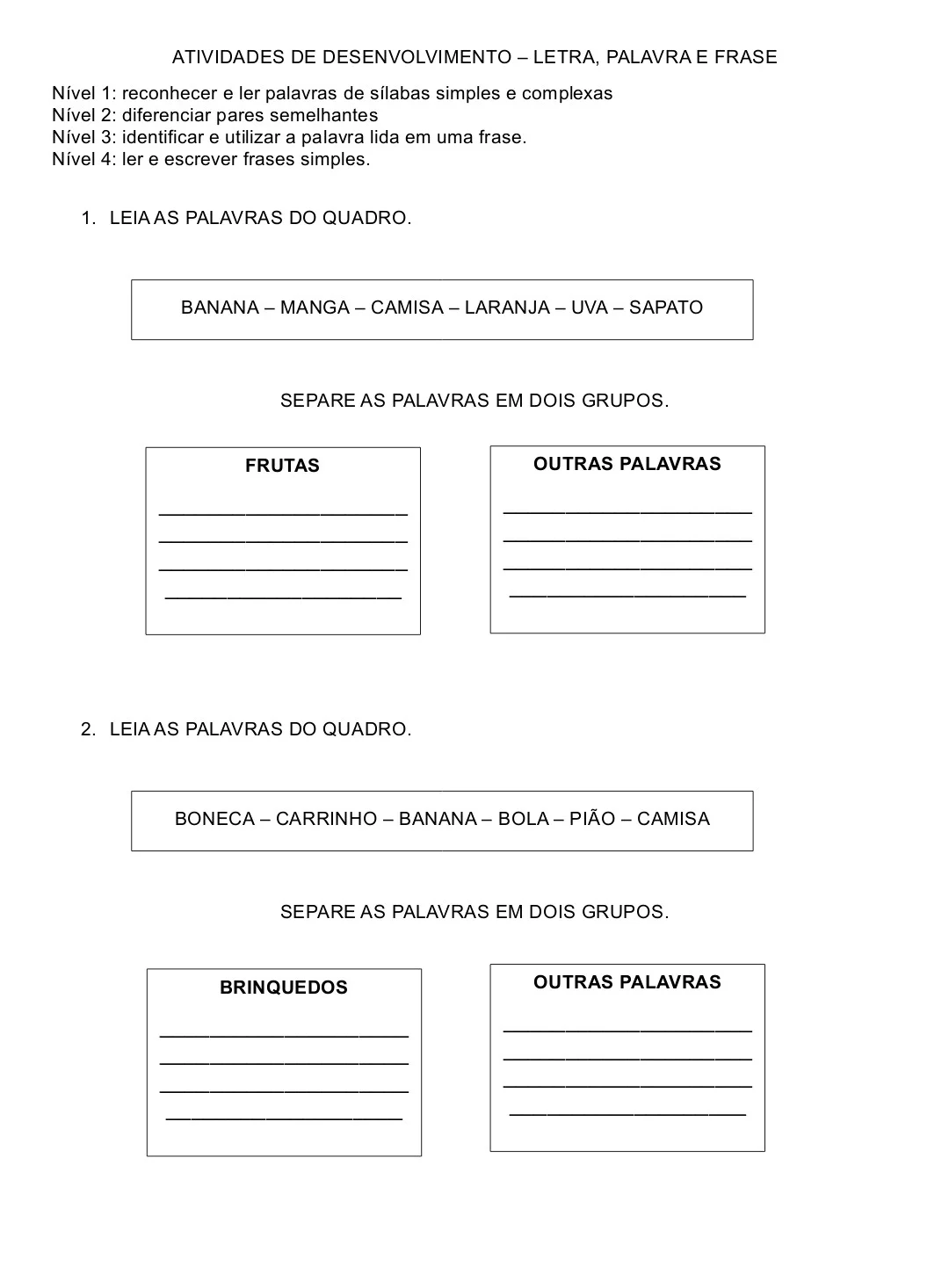 CADERNO DE ATIVIDADES PARA LEITURA E ESCRITA PARA 6° ANO E EJA — amostra 1: O QUE VOCÊ ENCONTRARÁ NESTE MATERIAL?