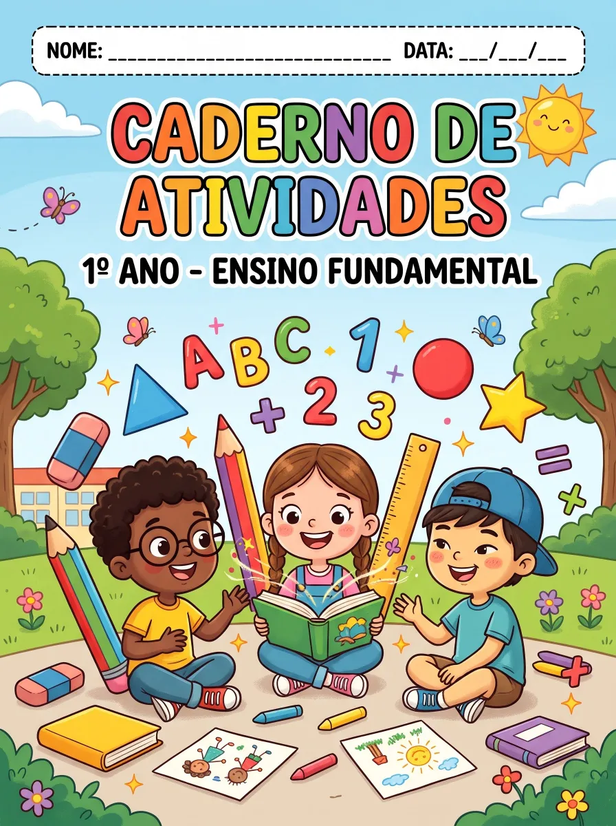 Caderno de atividades para o 1º ano – PDF para imprimir — Atividades para 1º ano: Caderno de atividades para o 1º ano com…