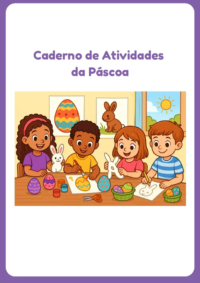 Caderno de Atividades Pedagógicas – Tema Páscoa — Alfabetização para Educação Infantil: Este caderno de atividades foi…