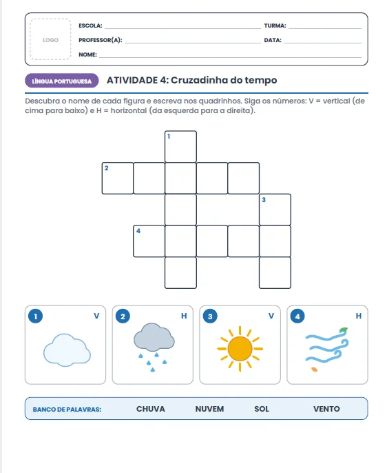 Caderno de Atividades – Tempo e Clima - CIENCIAS ANOS INICIAIS — amostra 5: Com o Caderno de Atividades – Tempo e Clima ,…