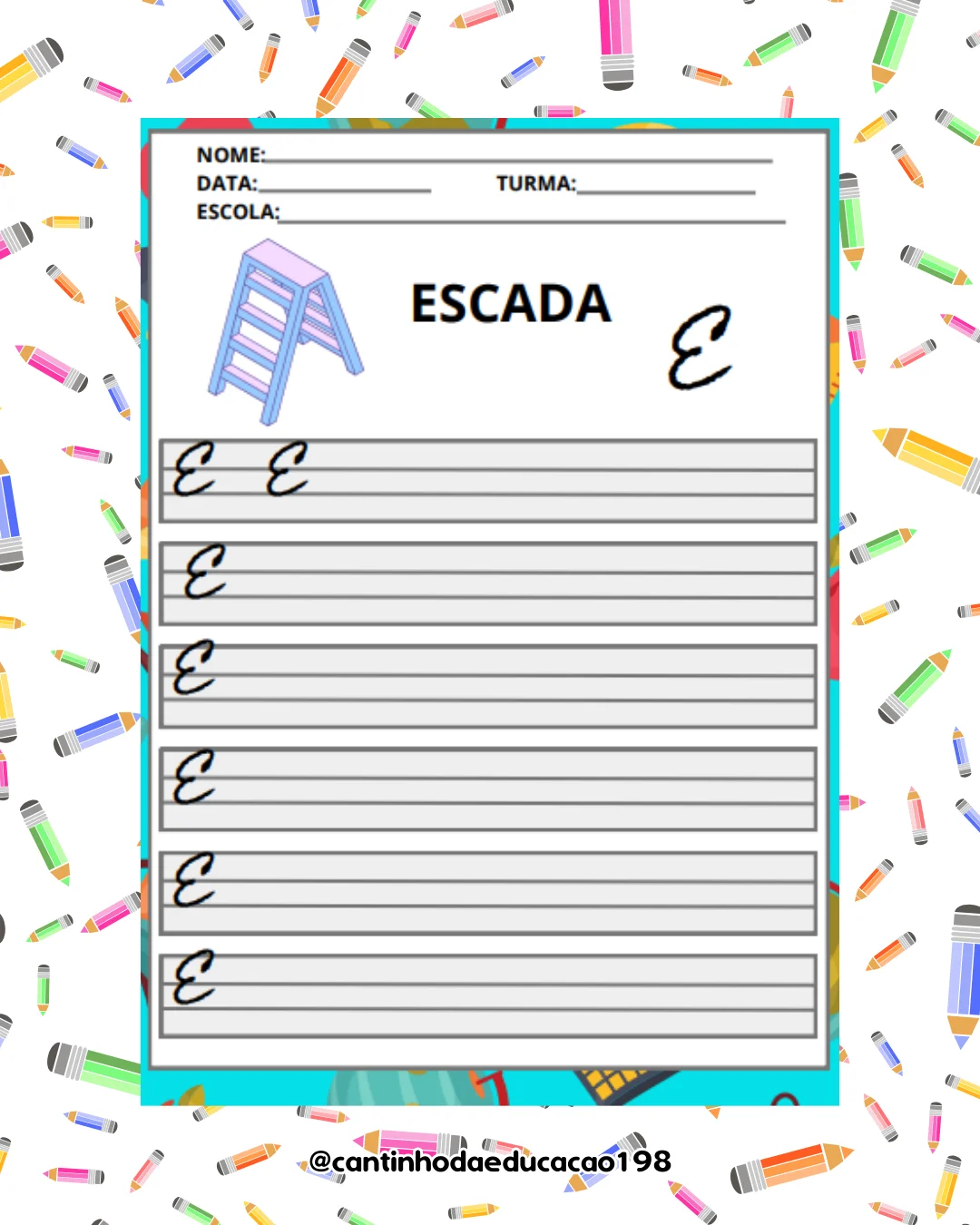 Caderno de caligrafia – PDF para Imprimir — amostra 2: Um material perfeito para desenvolver a coordenação motora, a… Caderno de caligrafia – PDF para Imprimir — amostra 2: Um material perfeito para desenvolver a coordenação motora, a…