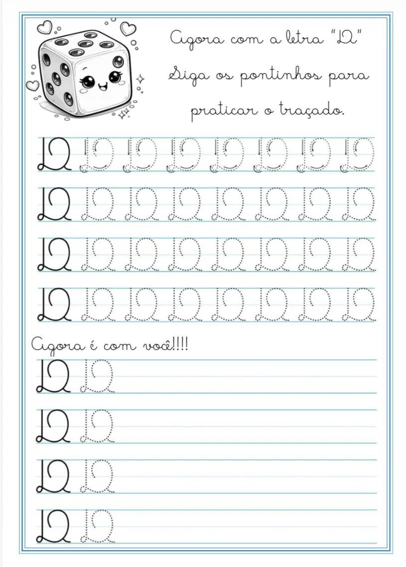 Caderno de Caligrafia Volume 1 — amostra 2: Aprender a escrever pode ser divertido, mágico e cheio de encanto