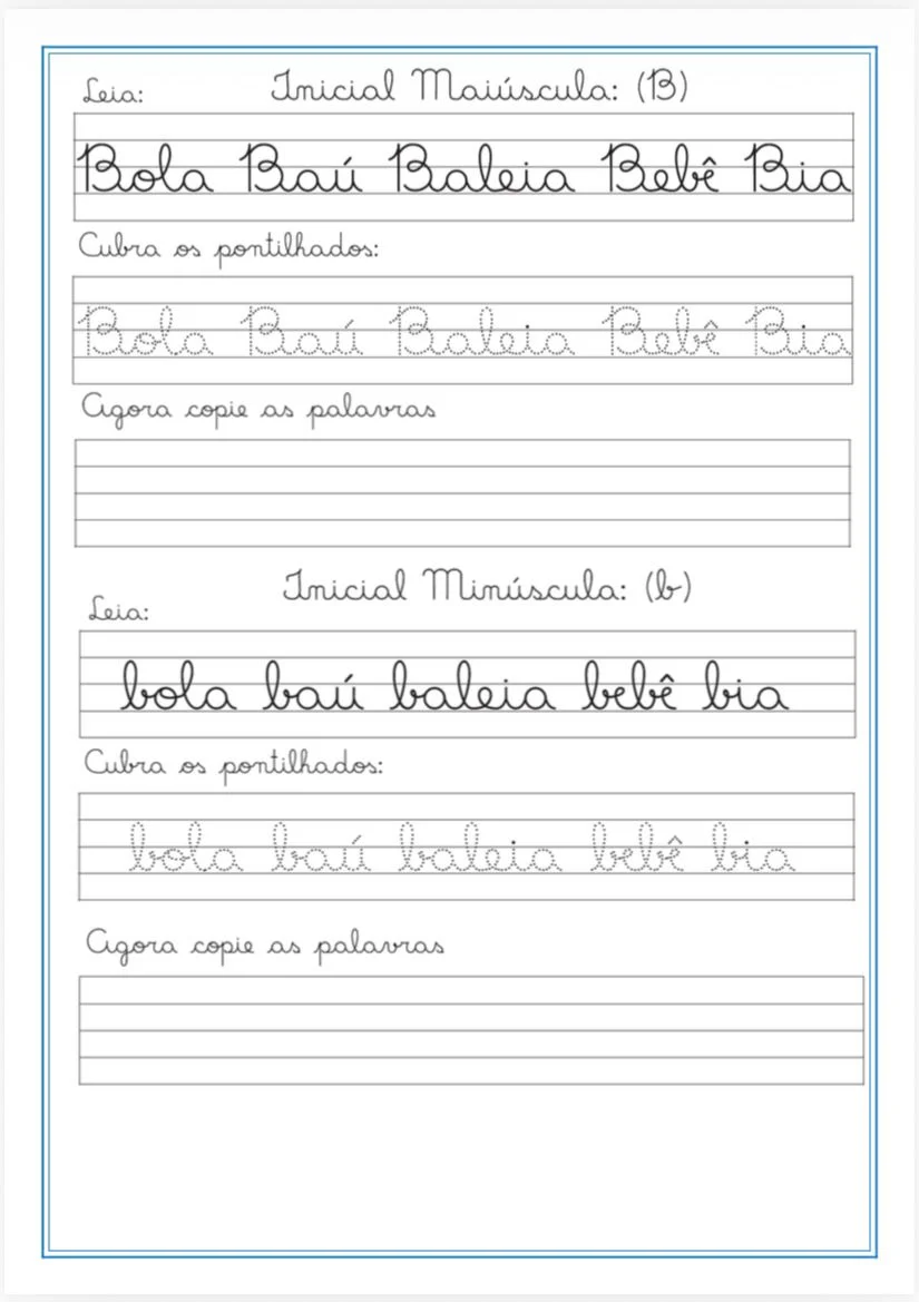 Caderno de Caligrafia Volume 2 — amostra 1: Aprender a escrever pode ser divertido, mágico e cheio de encanto