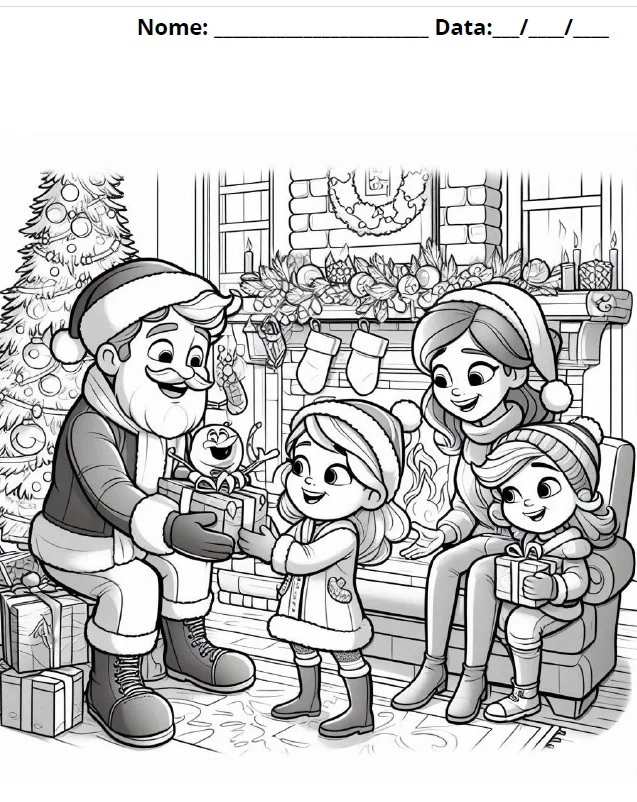 🎄🎁 CADERNO DE COLORIR – PRESENTES DE NATAL 🖍️✨ ATIVIDADE LÚDICA — amostra 2: Deixe a espera pelo Natal ainda mais…