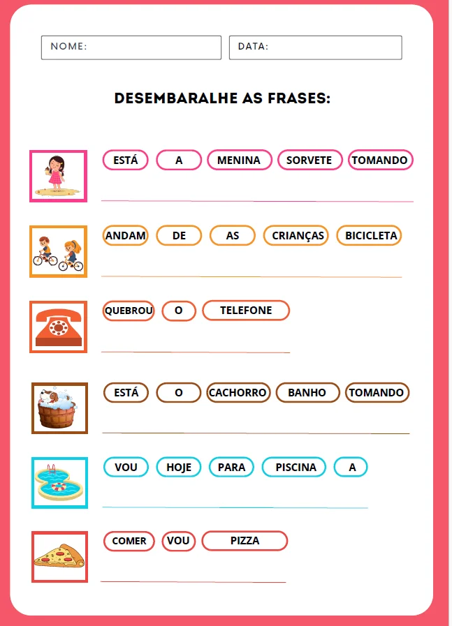 Caderno de Comunicação e Linguagem em Português — amostra 4: Descubra o poder das Atividades de Alfabetização e Língua…