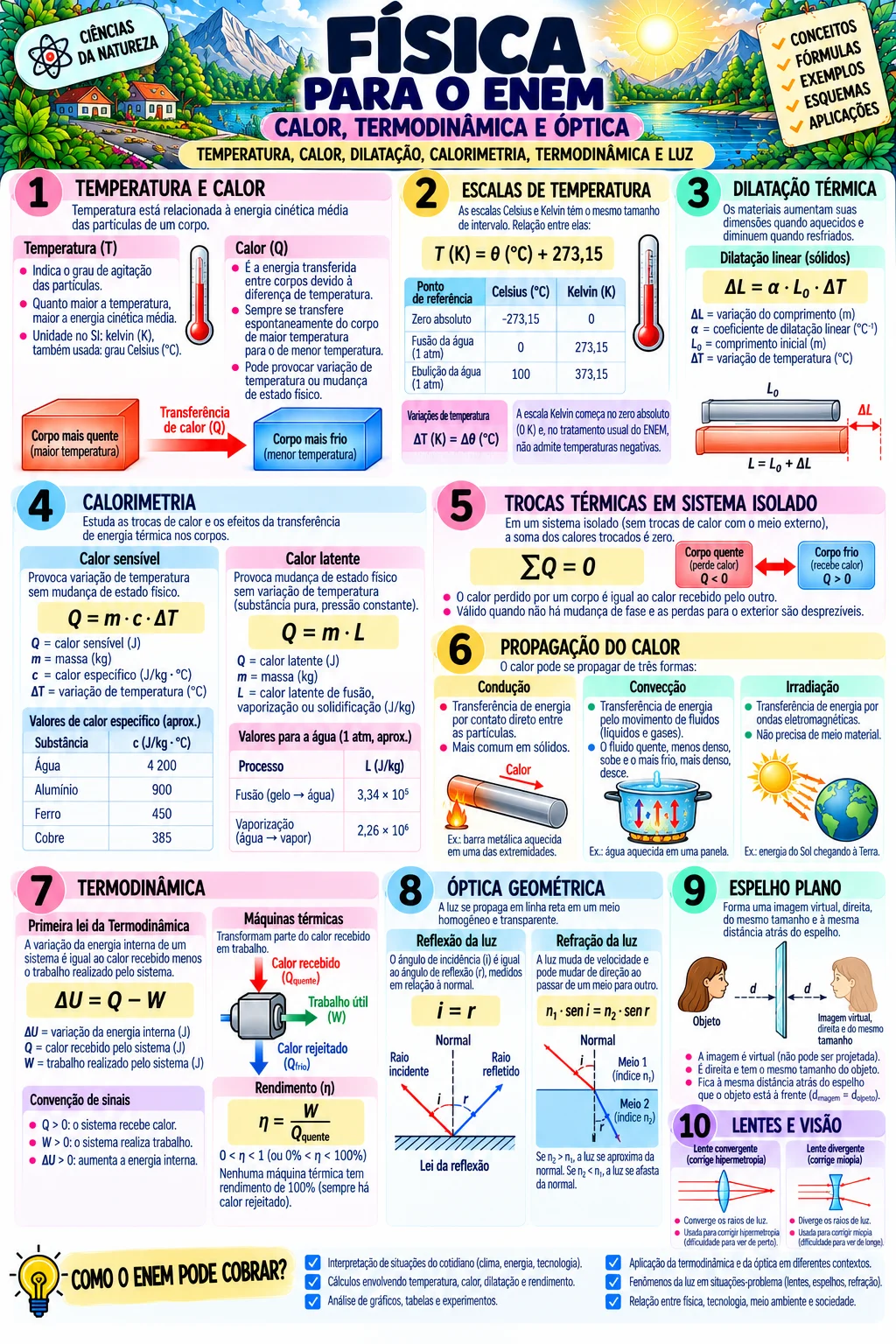 Revisão Estudos ENEM 2º Dia – Resumos Visuais PDF — amostra 3: Química