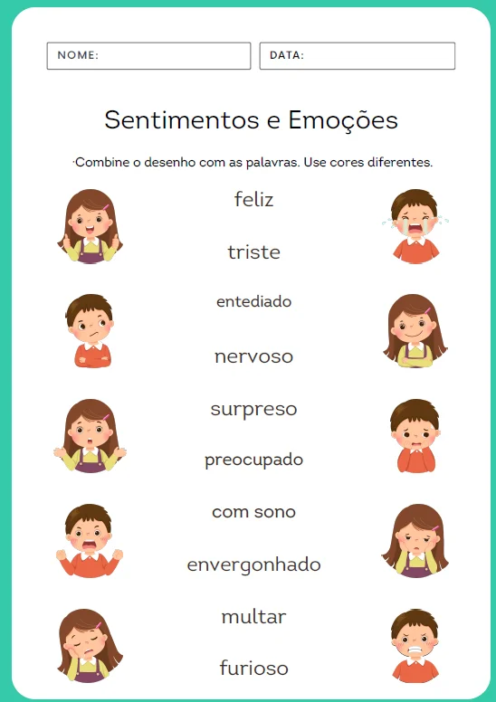💚 CADERNO DE HABILIDADES SOCIAIS E EMOCIONAIS — amostra 5: Ensinar uma criança a reconhecer, nomear e falar sobre aquilo… 💚 CADERNO DE HABILIDADES SOCIAIS E EMOCIONAIS — amostra 5: Ensinar uma criança a reconhecer, nomear e falar sobre aquilo…
